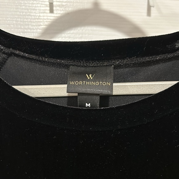 Worthington Velvet Flare Sleeve Dress - Picture 3 of 3